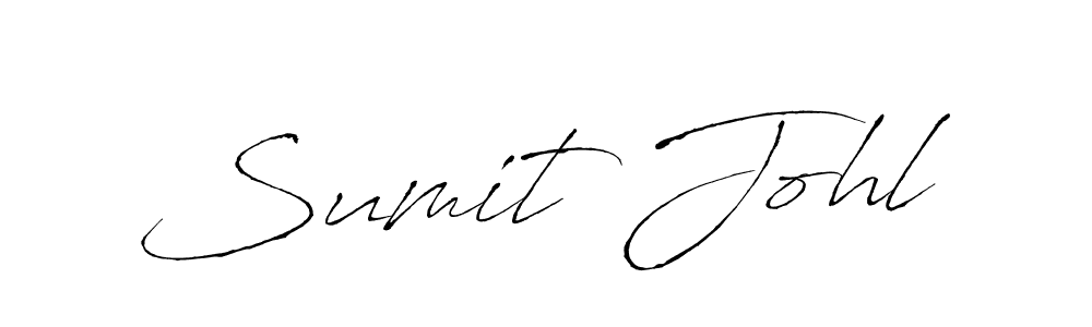 Design your own signature with our free online signature maker. With this signature software, you can create a handwritten (Antro_Vectra) signature for name Sumit Johl. Sumit Johl signature style 6 images and pictures png