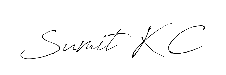 Create a beautiful signature design for name Sumit K C. With this signature (Antro_Vectra) fonts, you can make a handwritten signature for free. Sumit K C signature style 6 images and pictures png