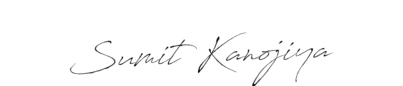 Design your own signature with our free online signature maker. With this signature software, you can create a handwritten (Antro_Vectra) signature for name Sumit Kanojiya. Sumit Kanojiya signature style 6 images and pictures png