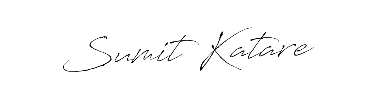 Create a beautiful signature design for name Sumit Katare. With this signature (Antro_Vectra) fonts, you can make a handwritten signature for free. Sumit Katare signature style 6 images and pictures png