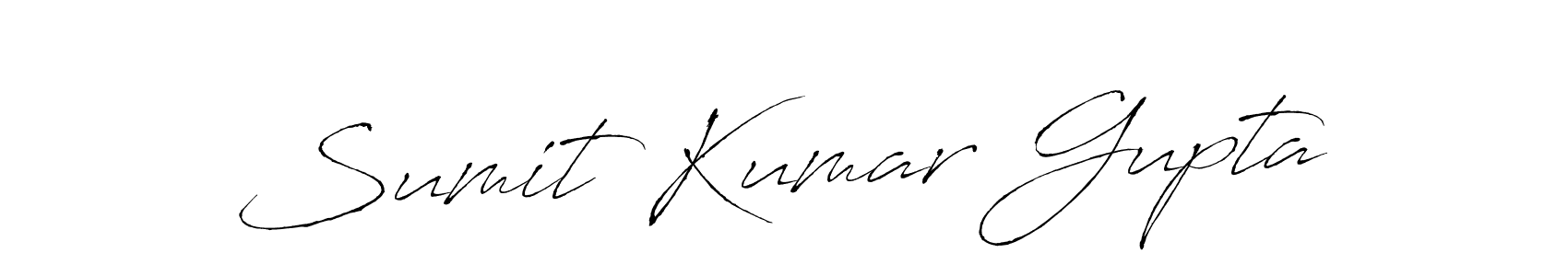 Create a beautiful signature design for name Sumit Kumar Gupta. With this signature (Antro_Vectra) fonts, you can make a handwritten signature for free. Sumit Kumar Gupta signature style 6 images and pictures png