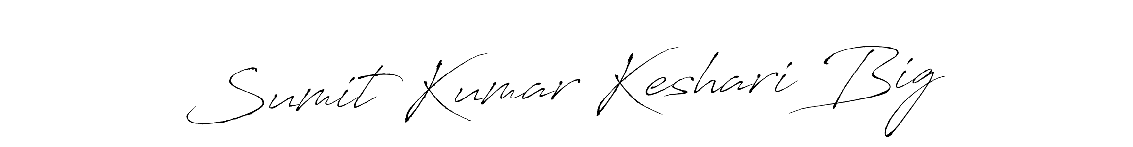 How to make Sumit Kumar Keshari Big name signature. Use Antro_Vectra style for creating short signs online. This is the latest handwritten sign. Sumit Kumar Keshari Big signature style 6 images and pictures png