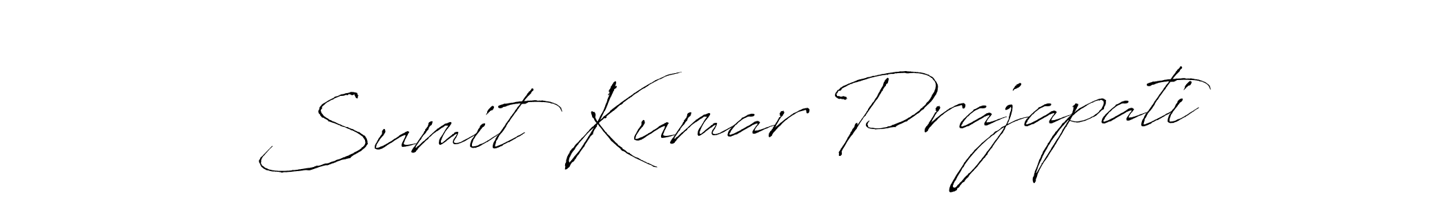 How to make Sumit Kumar Prajapati signature? Antro_Vectra is a professional autograph style. Create handwritten signature for Sumit Kumar Prajapati name. Sumit Kumar Prajapati signature style 6 images and pictures png