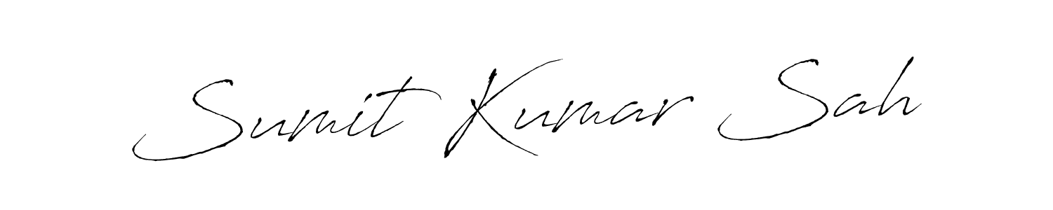 Create a beautiful signature design for name Sumit Kumar Sah. With this signature (Antro_Vectra) fonts, you can make a handwritten signature for free. Sumit Kumar Sah signature style 6 images and pictures png