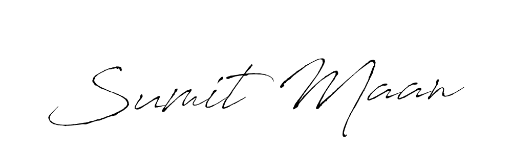 Design your own signature with our free online signature maker. With this signature software, you can create a handwritten (Antro_Vectra) signature for name Sumit Maan. Sumit Maan signature style 6 images and pictures png