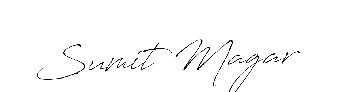 How to make Sumit Magar signature? Antro_Vectra is a professional autograph style. Create handwritten signature for Sumit Magar name. Sumit Magar signature style 6 images and pictures png