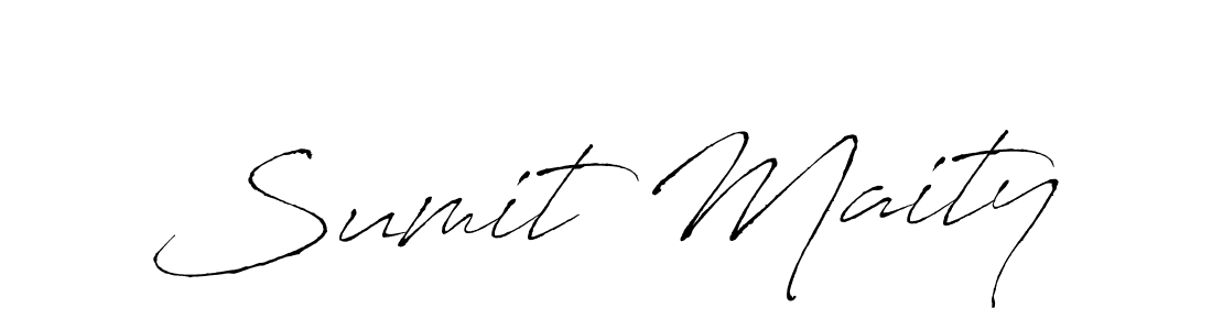 Sumit Maity stylish signature style. Best Handwritten Sign (Antro_Vectra) for my name. Handwritten Signature Collection Ideas for my name Sumit Maity. Sumit Maity signature style 6 images and pictures png