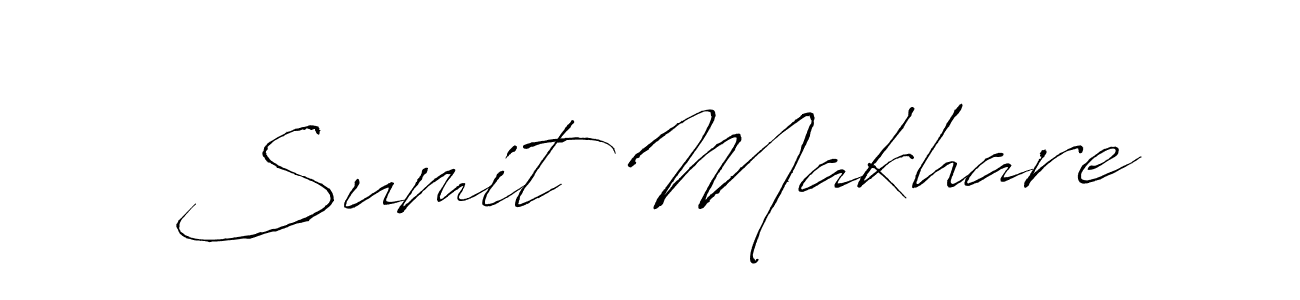 Sumit Makhare stylish signature style. Best Handwritten Sign (Antro_Vectra) for my name. Handwritten Signature Collection Ideas for my name Sumit Makhare. Sumit Makhare signature style 6 images and pictures png