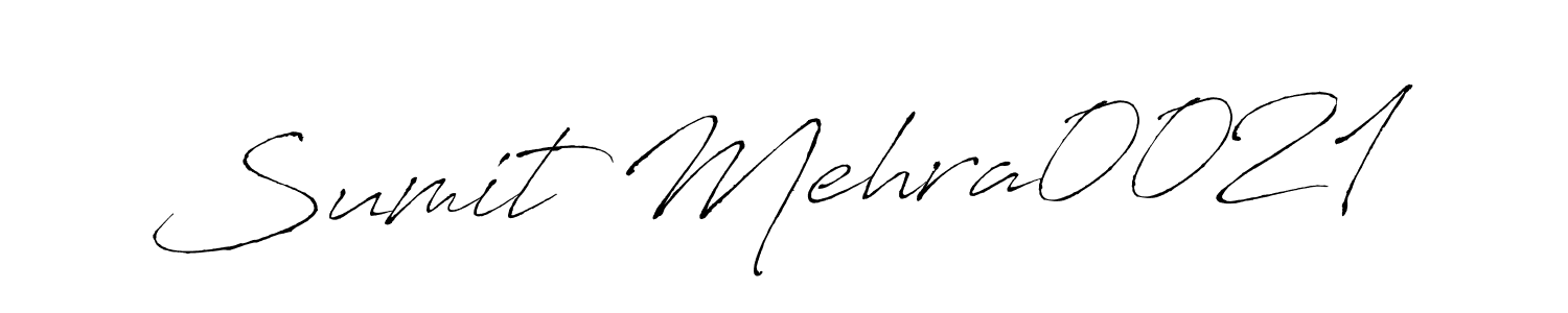 How to make Sumit Mehra0021 name signature. Use Antro_Vectra style for creating short signs online. This is the latest handwritten sign. Sumit Mehra0021 signature style 6 images and pictures png