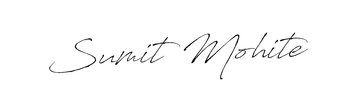 Sumit Mohite stylish signature style. Best Handwritten Sign (Antro_Vectra) for my name. Handwritten Signature Collection Ideas for my name Sumit Mohite. Sumit Mohite signature style 6 images and pictures png