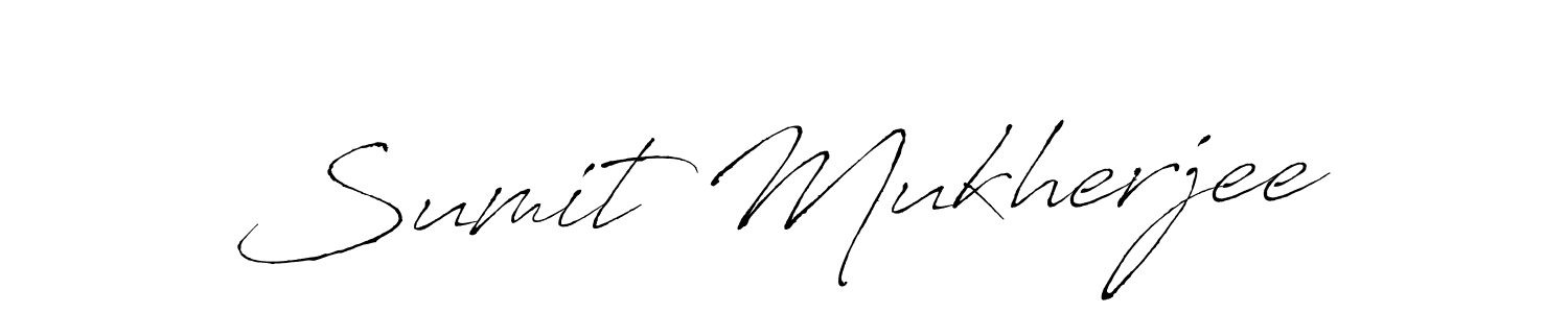 Create a beautiful signature design for name Sumit Mukherjee. With this signature (Antro_Vectra) fonts, you can make a handwritten signature for free. Sumit Mukherjee signature style 6 images and pictures png