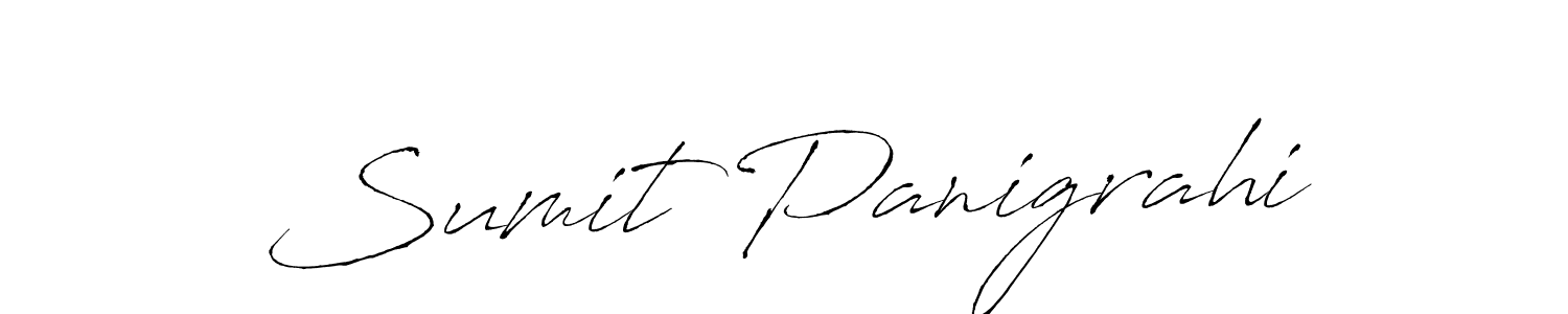 Make a beautiful signature design for name Sumit Panigrahi. With this signature (Antro_Vectra) style, you can create a handwritten signature for free. Sumit Panigrahi signature style 6 images and pictures png