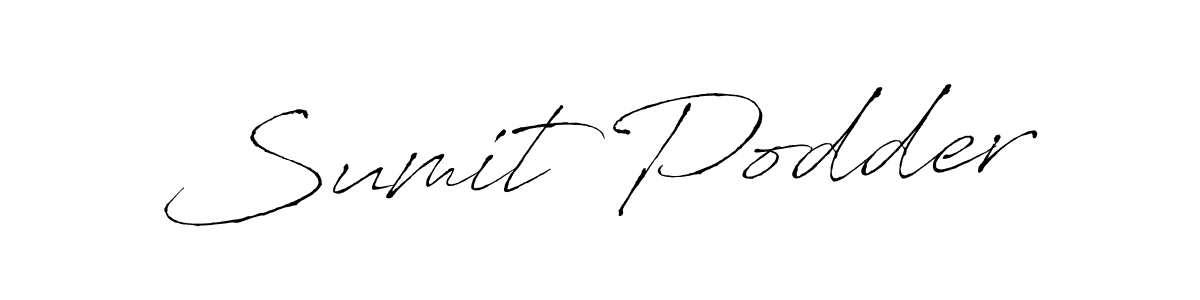 Sumit Podder stylish signature style. Best Handwritten Sign (Antro_Vectra) for my name. Handwritten Signature Collection Ideas for my name Sumit Podder. Sumit Podder signature style 6 images and pictures png