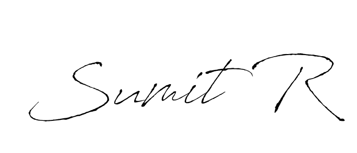 Create a beautiful signature design for name Sumit R. With this signature (Antro_Vectra) fonts, you can make a handwritten signature for free. Sumit R signature style 6 images and pictures png
