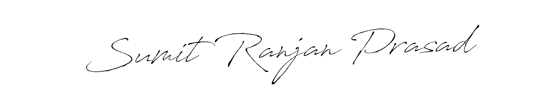 Create a beautiful signature design for name Sumit Ranjan Prasad. With this signature (Antro_Vectra) fonts, you can make a handwritten signature for free. Sumit Ranjan Prasad signature style 6 images and pictures png