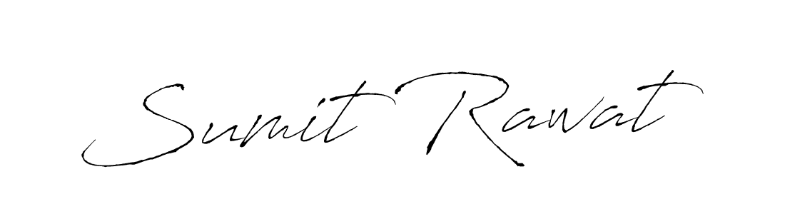 How to make Sumit Rawat name signature. Use Antro_Vectra style for creating short signs online. This is the latest handwritten sign. Sumit Rawat signature style 6 images and pictures png