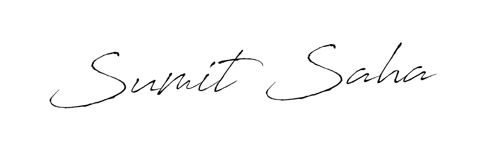 How to make Sumit Saha name signature. Use Antro_Vectra style for creating short signs online. This is the latest handwritten sign. Sumit Saha signature style 6 images and pictures png