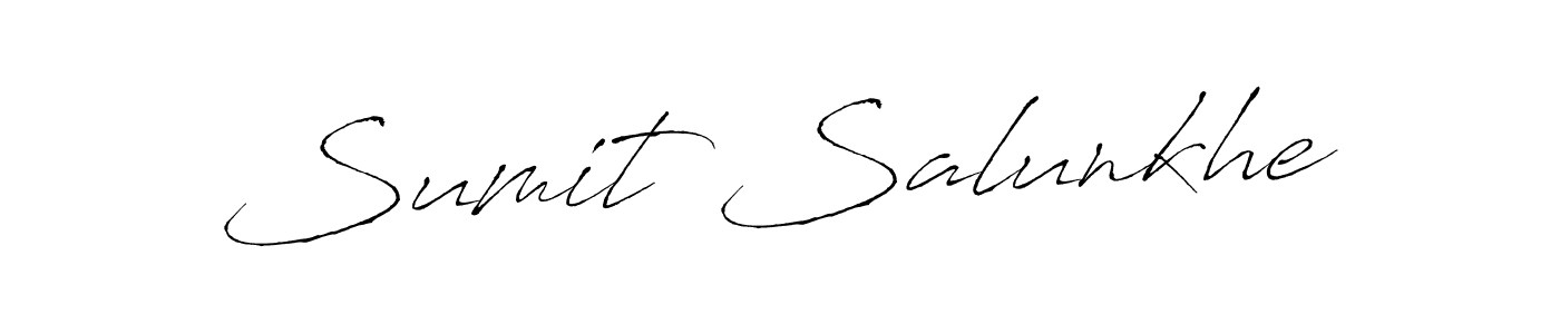 Sumit Salunkhe stylish signature style. Best Handwritten Sign (Antro_Vectra) for my name. Handwritten Signature Collection Ideas for my name Sumit Salunkhe. Sumit Salunkhe signature style 6 images and pictures png