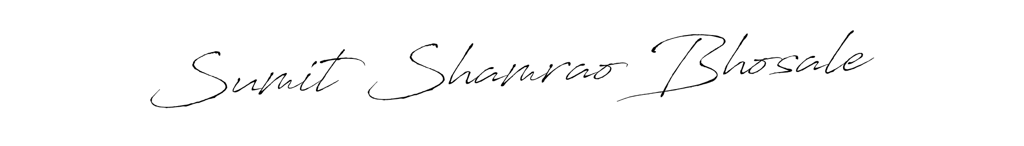 Create a beautiful signature design for name Sumit Shamrao Bhosale. With this signature (Antro_Vectra) fonts, you can make a handwritten signature for free. Sumit Shamrao Bhosale signature style 6 images and pictures png