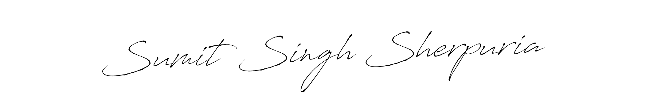 Design your own signature with our free online signature maker. With this signature software, you can create a handwritten (Antro_Vectra) signature for name Sumit Singh Sherpuria. Sumit Singh Sherpuria signature style 6 images and pictures png