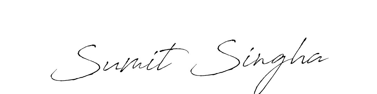 Sumit Singha stylish signature style. Best Handwritten Sign (Antro_Vectra) for my name. Handwritten Signature Collection Ideas for my name Sumit Singha. Sumit Singha signature style 6 images and pictures png