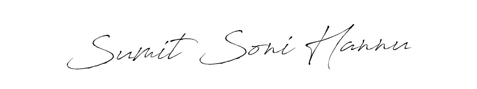 How to make Sumit Soni Hannu signature? Antro_Vectra is a professional autograph style. Create handwritten signature for Sumit Soni Hannu name. Sumit Soni Hannu signature style 6 images and pictures png