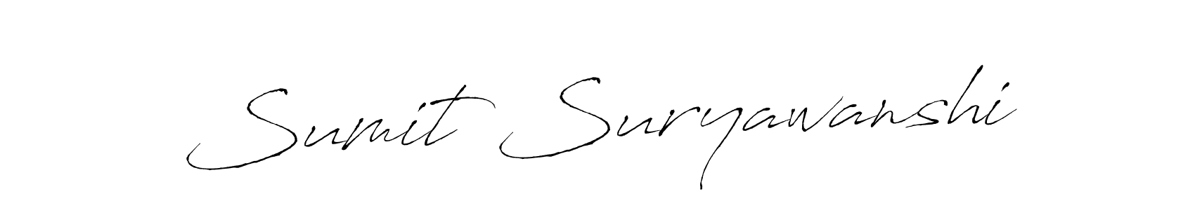 Antro_Vectra is a professional signature style that is perfect for those who want to add a touch of class to their signature. It is also a great choice for those who want to make their signature more unique. Get Sumit Suryawanshi name to fancy signature for free. Sumit Suryawanshi signature style 6 images and pictures png