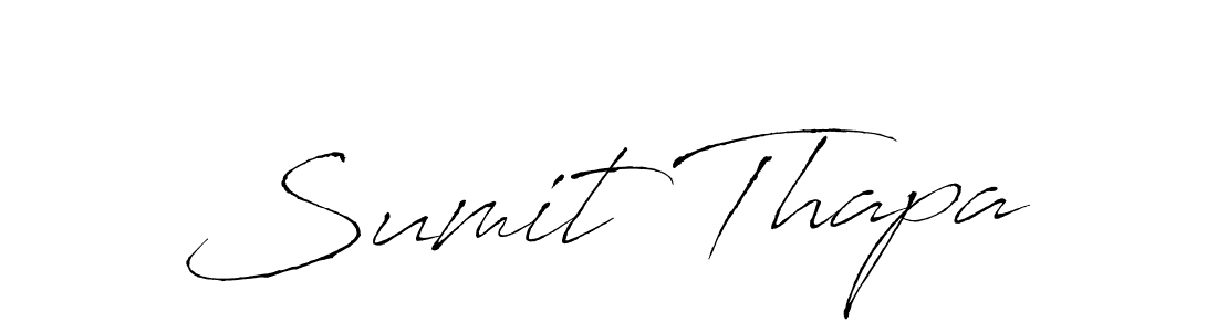 The best way (Antro_Vectra) to make a short signature is to pick only two or three words in your name. The name Sumit Thapa include a total of six letters. For converting this name. Sumit Thapa signature style 6 images and pictures png