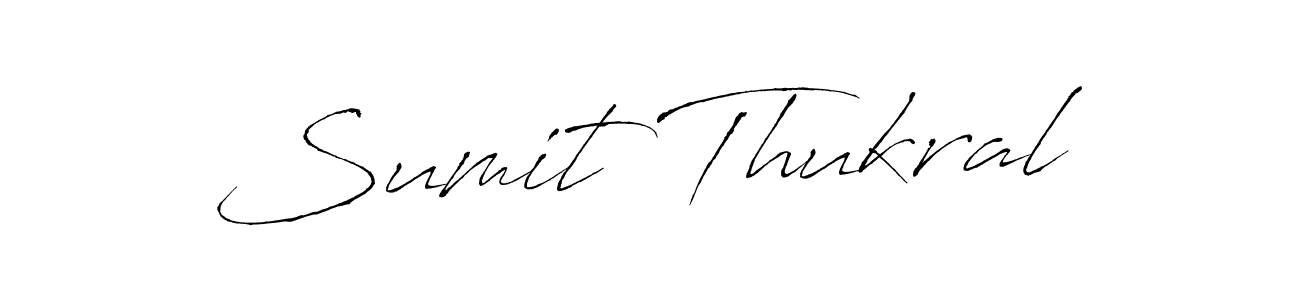 This is the best signature style for the Sumit Thukral name. Also you like these signature font (Antro_Vectra). Mix name signature. Sumit Thukral signature style 6 images and pictures png