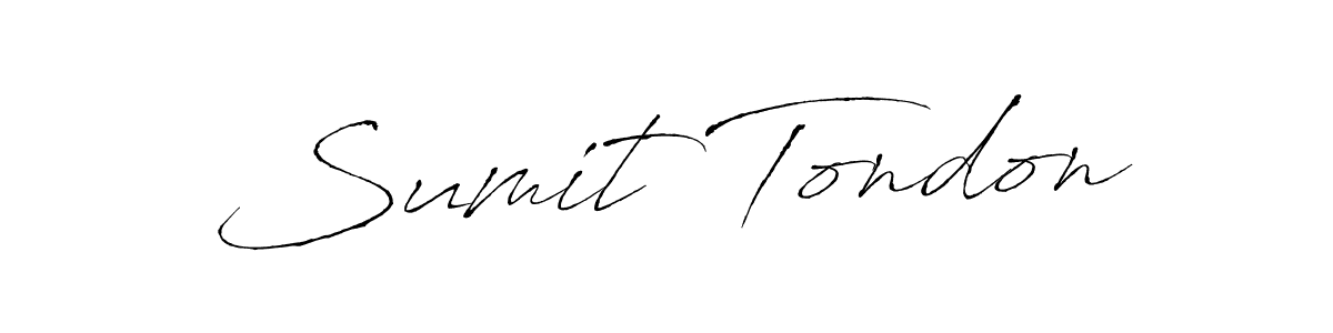 Also we have Sumit Tondon name is the best signature style. Create professional handwritten signature collection using Antro_Vectra autograph style. Sumit Tondon signature style 6 images and pictures png