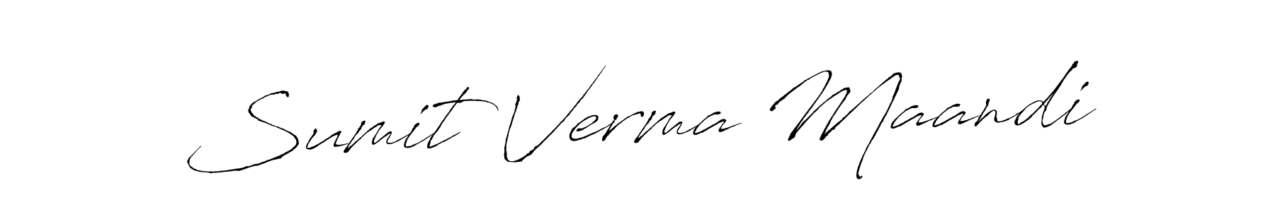 Design your own signature with our free online signature maker. With this signature software, you can create a handwritten (Antro_Vectra) signature for name Sumit Verma Maandi. Sumit Verma Maandi signature style 6 images and pictures png