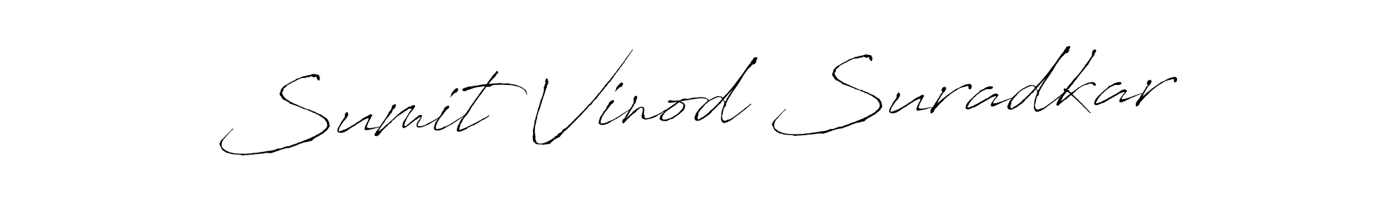 Use a signature maker to create a handwritten signature online. With this signature software, you can design (Antro_Vectra) your own signature for name Sumit Vinod Suradkar. Sumit Vinod Suradkar signature style 6 images and pictures png