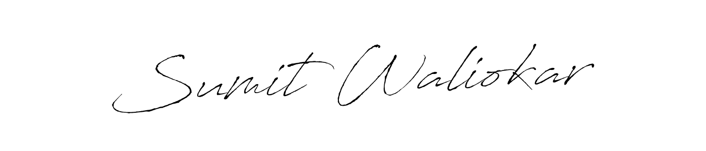 Also You can easily find your signature by using the search form. We will create Sumit Waliokar name handwritten signature images for you free of cost using Antro_Vectra sign style. Sumit Waliokar signature style 6 images and pictures png