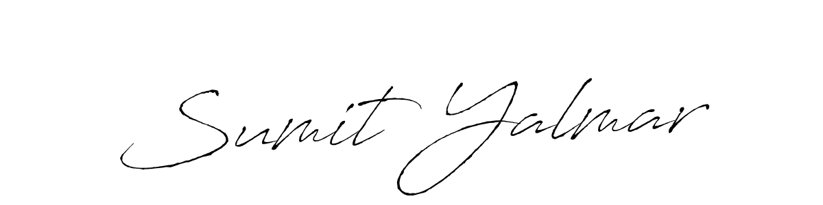 Design your own signature with our free online signature maker. With this signature software, you can create a handwritten (Antro_Vectra) signature for name Sumit Yalmar. Sumit Yalmar signature style 6 images and pictures png