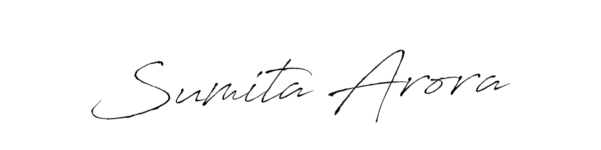 Design your own signature with our free online signature maker. With this signature software, you can create a handwritten (Antro_Vectra) signature for name Sumita Arora. Sumita Arora signature style 6 images and pictures png