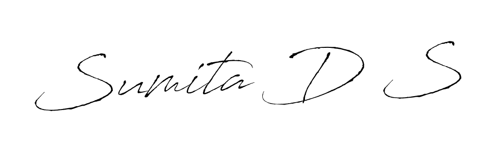 How to make Sumita D S signature? Antro_Vectra is a professional autograph style. Create handwritten signature for Sumita D S name. Sumita D S signature style 6 images and pictures png