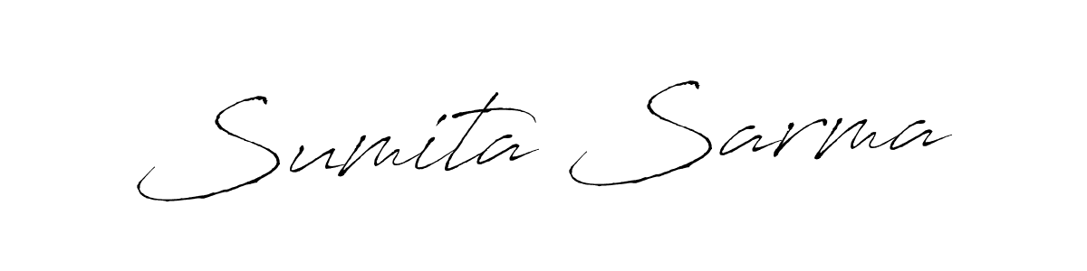 Design your own signature with our free online signature maker. With this signature software, you can create a handwritten (Antro_Vectra) signature for name Sumita Sarma. Sumita Sarma signature style 6 images and pictures png