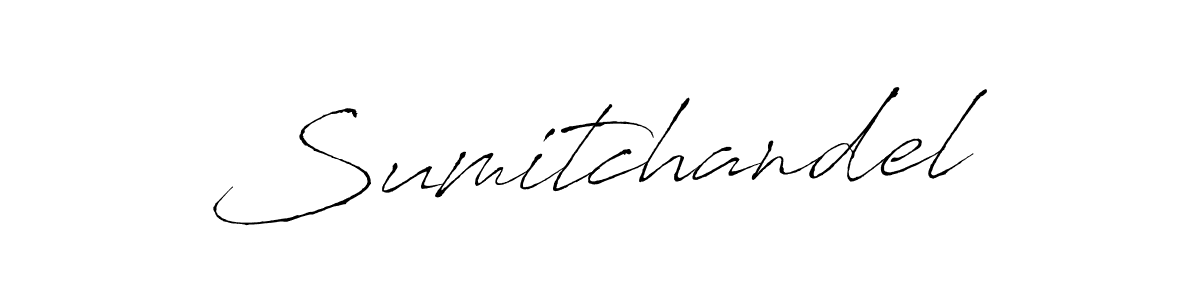 Sumitchandel stylish signature style. Best Handwritten Sign (Antro_Vectra) for my name. Handwritten Signature Collection Ideas for my name Sumitchandel. Sumitchandel signature style 6 images and pictures png