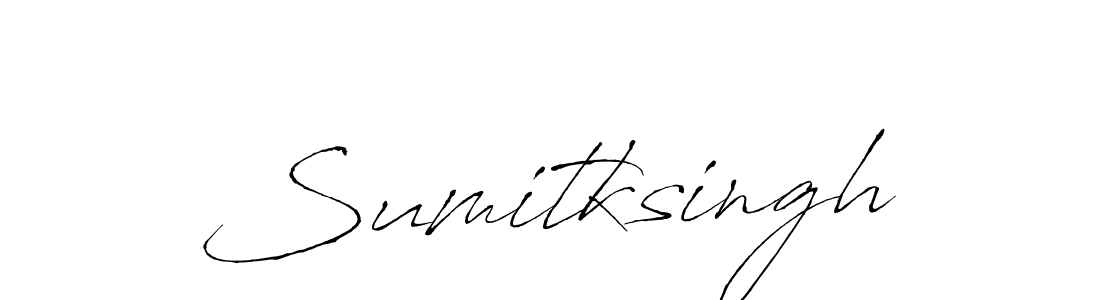 The best way (Antro_Vectra) to make a short signature is to pick only two or three words in your name. The name Sumitksingh include a total of six letters. For converting this name. Sumitksingh signature style 6 images and pictures png