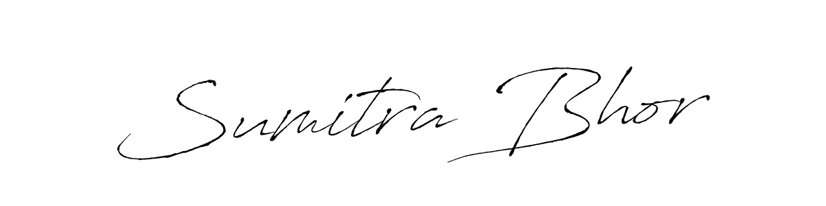 Make a beautiful signature design for name Sumitra Bhor. With this signature (Antro_Vectra) style, you can create a handwritten signature for free. Sumitra Bhor signature style 6 images and pictures png