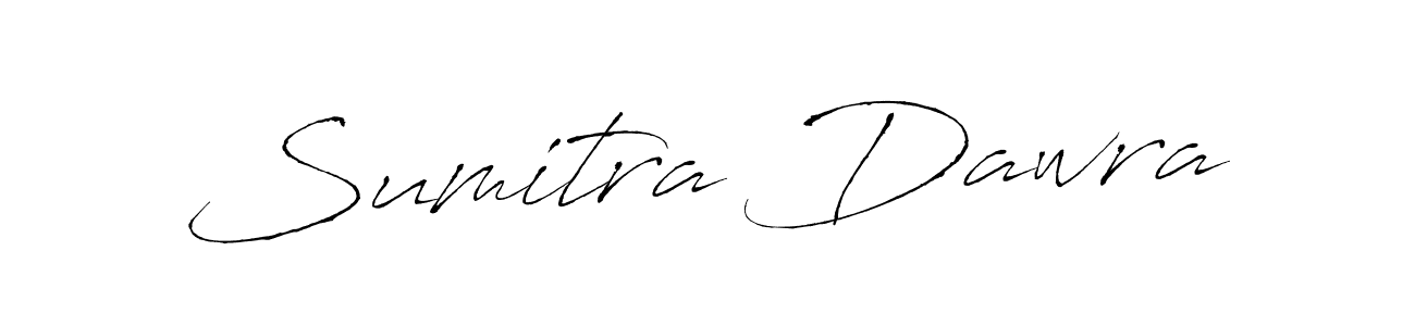 The best way (Antro_Vectra) to make a short signature is to pick only two or three words in your name. The name Sumitra Dawra include a total of six letters. For converting this name. Sumitra Dawra signature style 6 images and pictures png