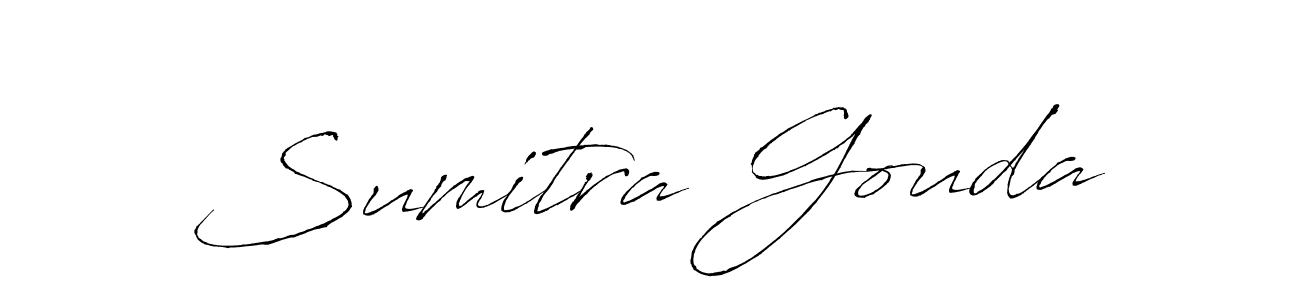 Make a beautiful signature design for name Sumitra Gouda. With this signature (Antro_Vectra) style, you can create a handwritten signature for free. Sumitra Gouda signature style 6 images and pictures png