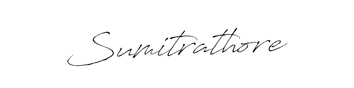 Design your own signature with our free online signature maker. With this signature software, you can create a handwritten (Antro_Vectra) signature for name Sumitrathore. Sumitrathore signature style 6 images and pictures png