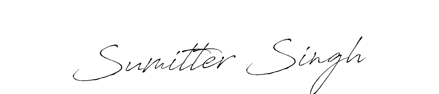 Use a signature maker to create a handwritten signature online. With this signature software, you can design (Antro_Vectra) your own signature for name Sumitter Singh. Sumitter Singh signature style 6 images and pictures png