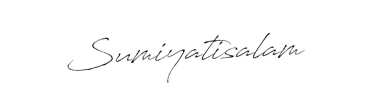 Use a signature maker to create a handwritten signature online. With this signature software, you can design (Antro_Vectra) your own signature for name Sumiyatisalam. Sumiyatisalam signature style 6 images and pictures png