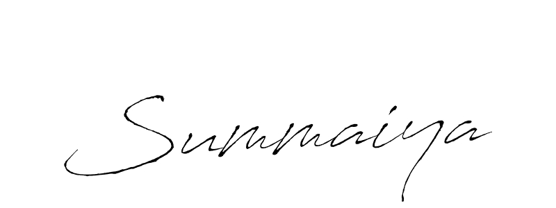 How to make Summaiya signature? Antro_Vectra is a professional autograph style. Create handwritten signature for Summaiya name. Summaiya signature style 6 images and pictures png