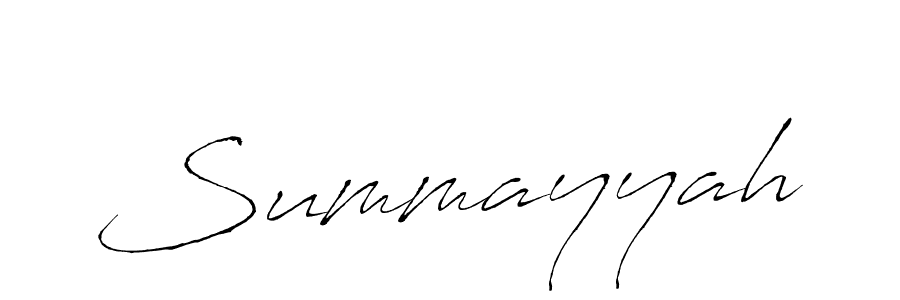 Also we have Summayyah name is the best signature style. Create professional handwritten signature collection using Antro_Vectra autograph style. Summayyah signature style 6 images and pictures png