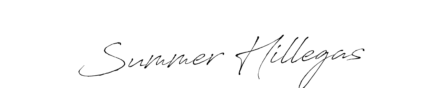 You should practise on your own different ways (Antro_Vectra) to write your name (Summer Hillegas) in signature. don't let someone else do it for you. Summer Hillegas signature style 6 images and pictures png