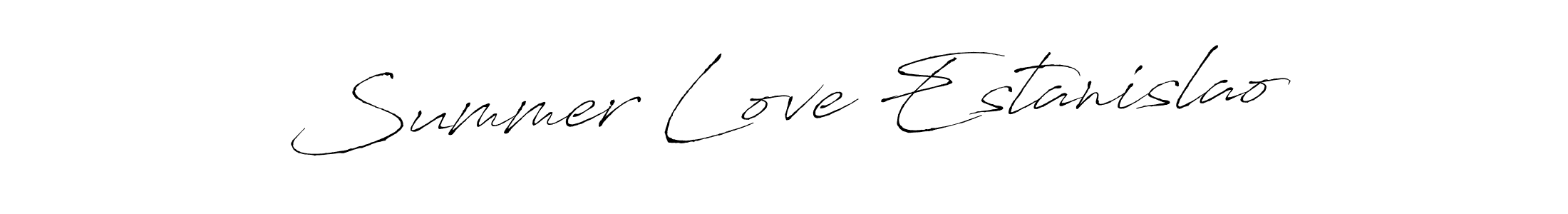 How to make Summer Love Estanislao signature? Antro_Vectra is a professional autograph style. Create handwritten signature for Summer Love Estanislao name. Summer Love Estanislao signature style 6 images and pictures png