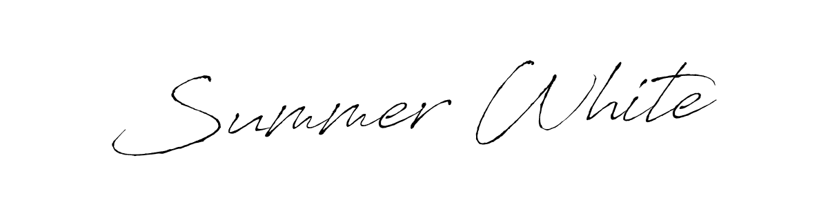 Also we have Summer White name is the best signature style. Create professional handwritten signature collection using Antro_Vectra autograph style. Summer White signature style 6 images and pictures png